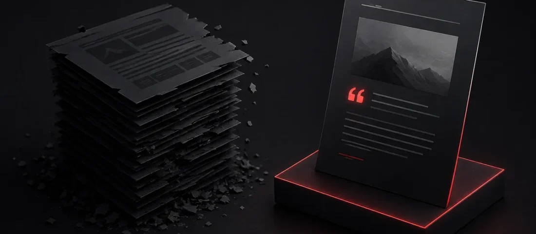 AI content is cheap. Being worth reading is not, Avikosh Digital