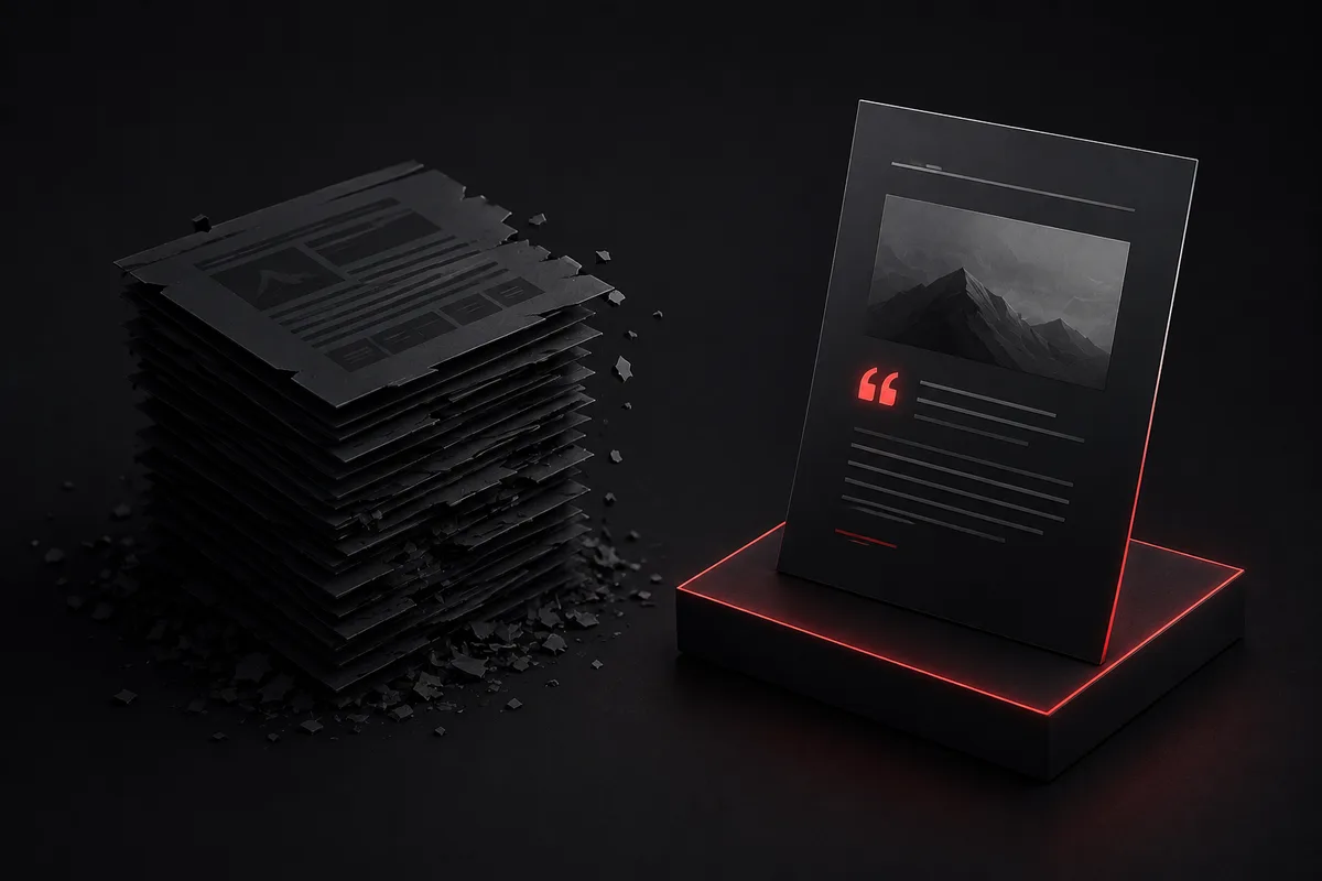 AI content is cheap. Being worth reading is not — Avikosh Digital