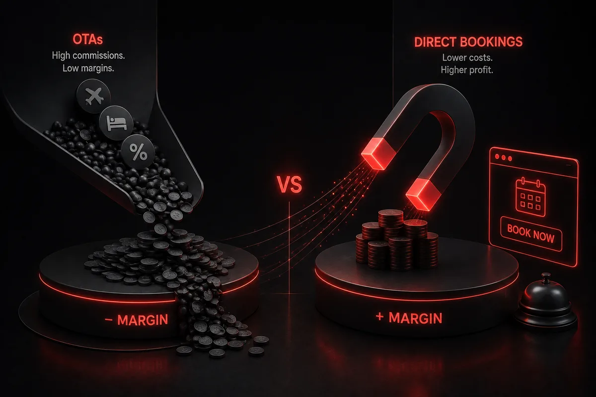 Direct bookings versus OTAs: winning back the margin, Avikosh Digital