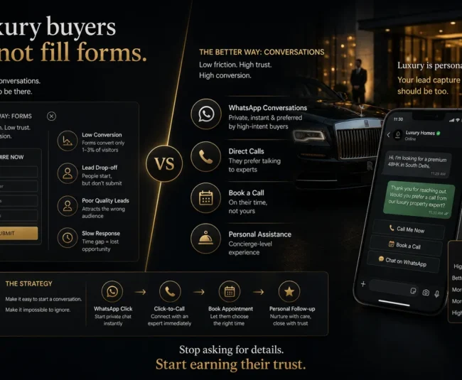 Luxury buyers do not fill forms, Avikosh Digital