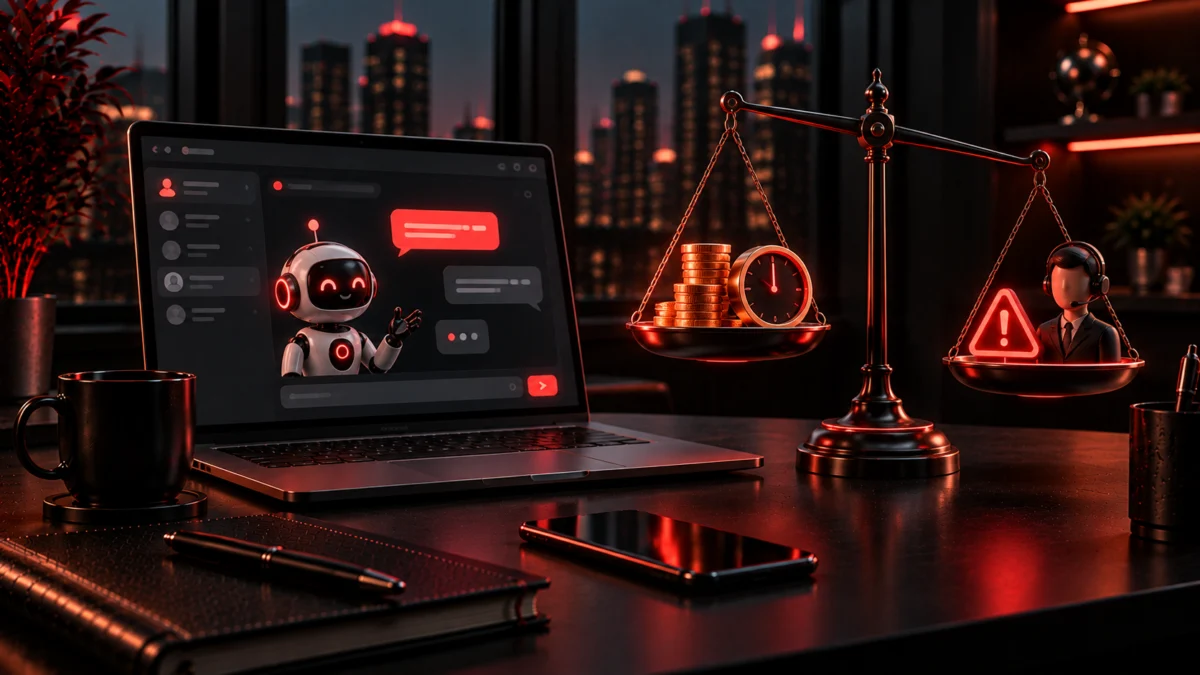 AI support chatbot weighed against savings and the need for human agents, Avikosh Digital