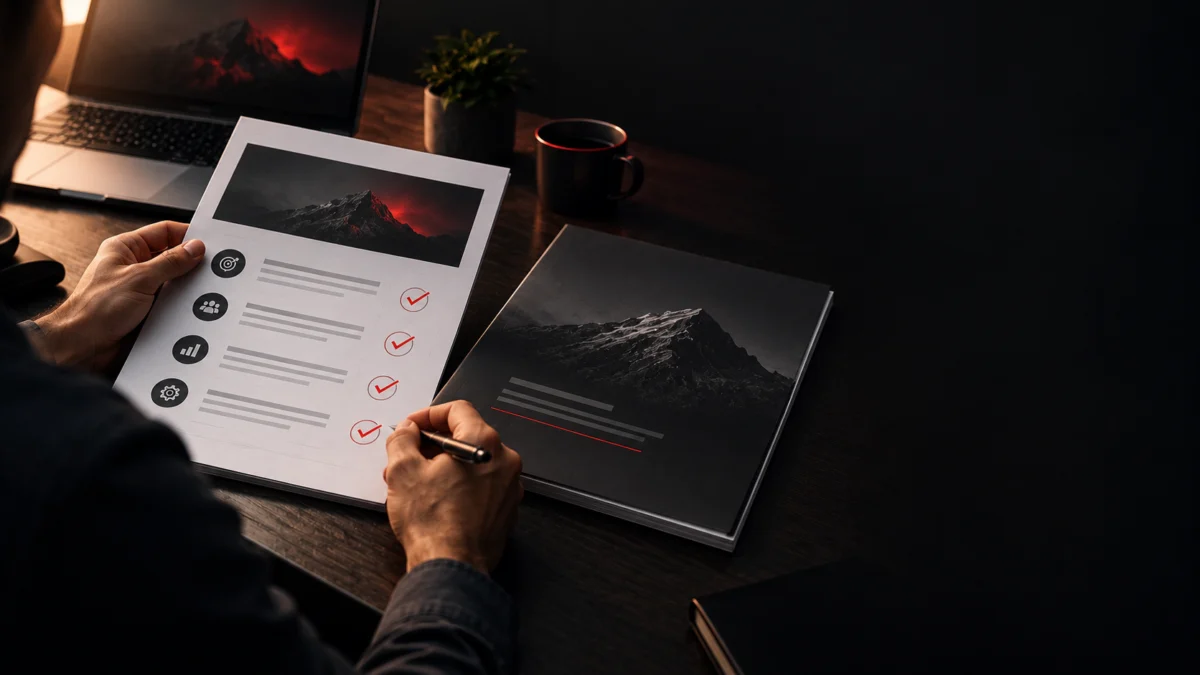 Business owner comparing digital marketing agency proposals, Avikosh Digital