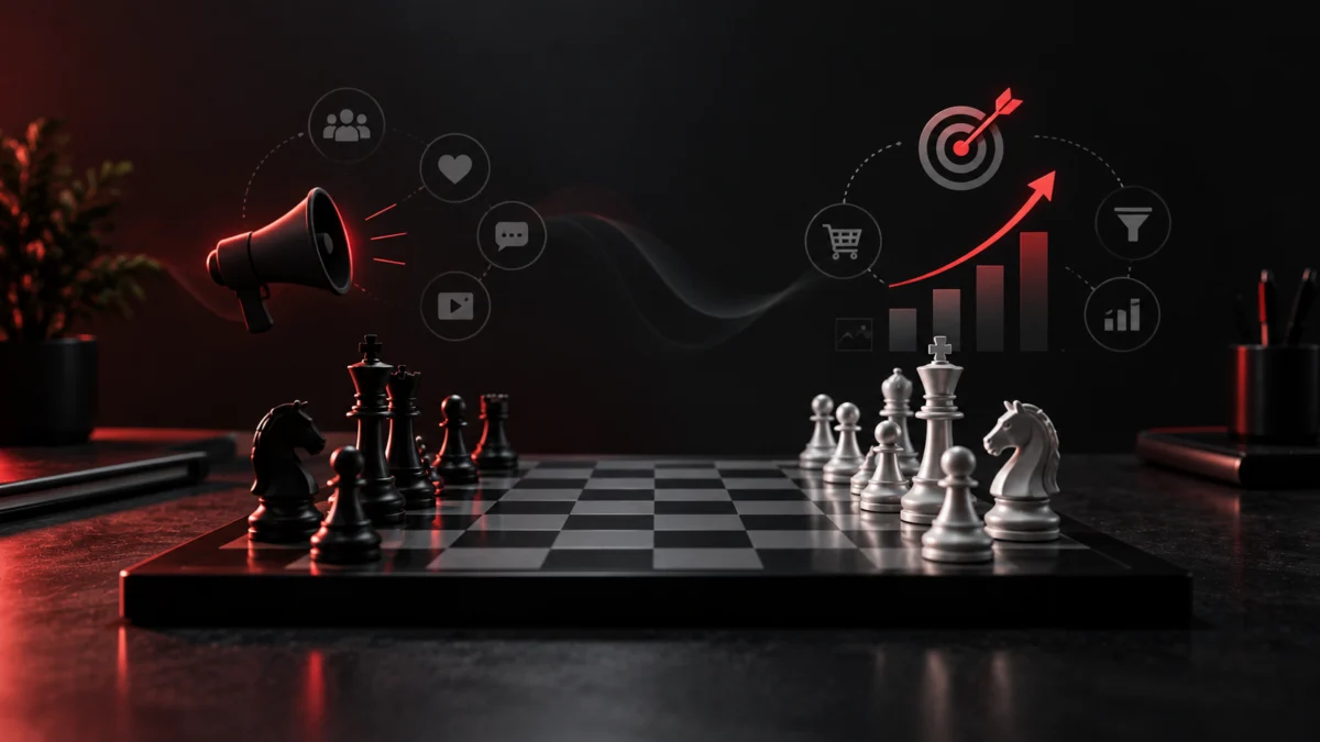 Performance marketing dashboard compared with a broad digital marketing plan, Avikosh Digital